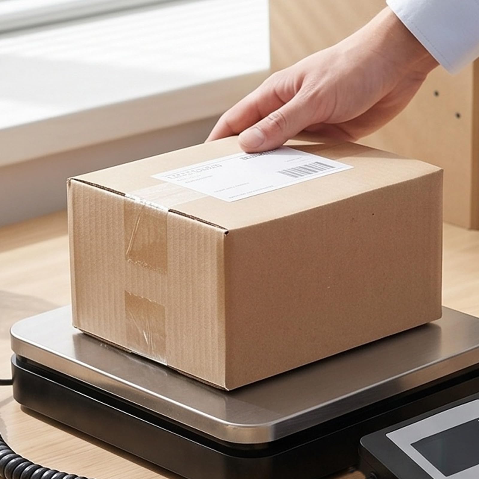 Lurrose Balance d'expédition 50 kg pour colis : Plateforme postale numérique légère – Balance commerciale de haute précision pour l'expédition et les bagages, idéale pour les petites