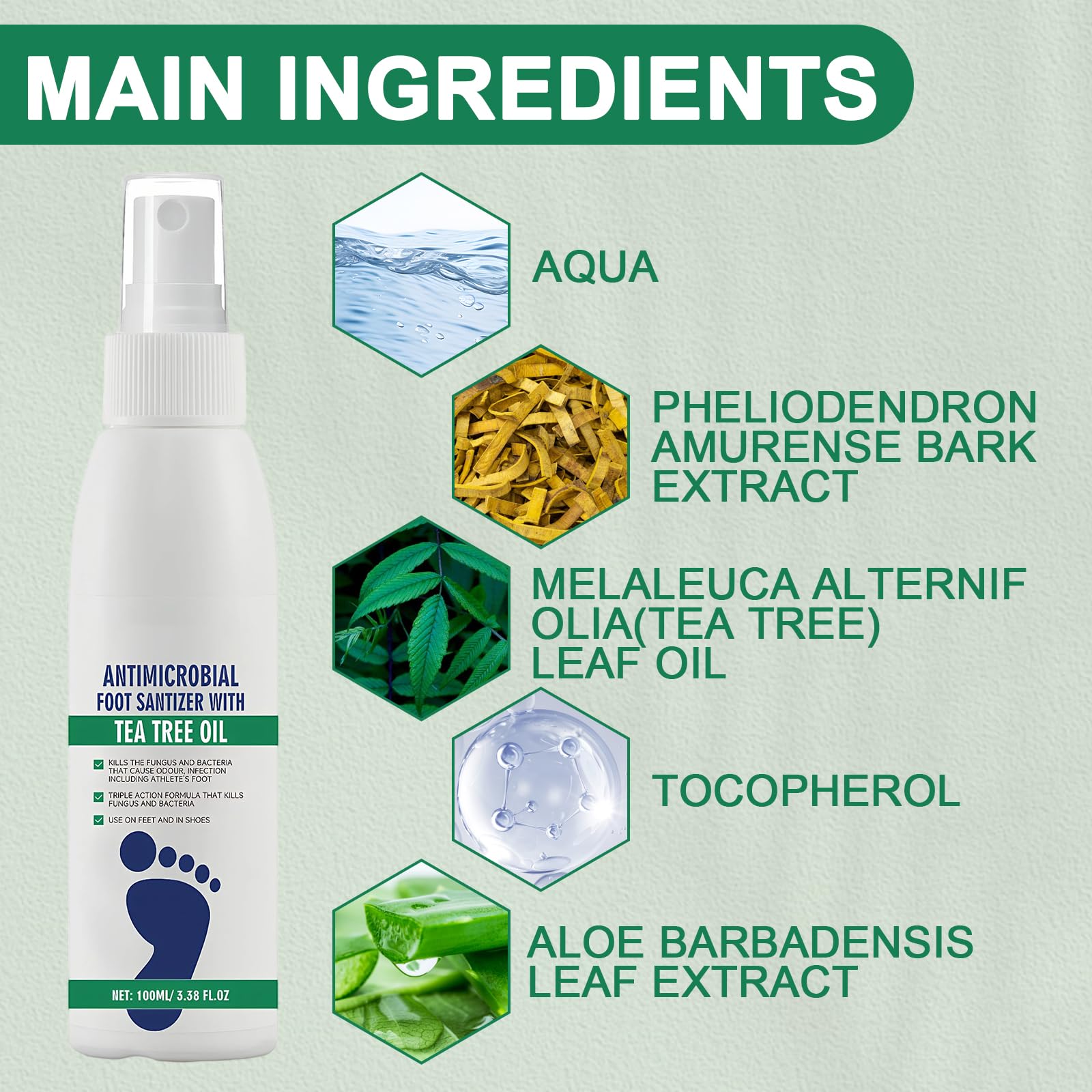 4x100ml Hongos Pies Desodorante De Pies Pie De Atleta Tratamiento Para Aliviar Las Infecciones De Los Pies Y Eliminar El Mal Olor Adecuado Tanto Para Hombres Como Para Mujeres