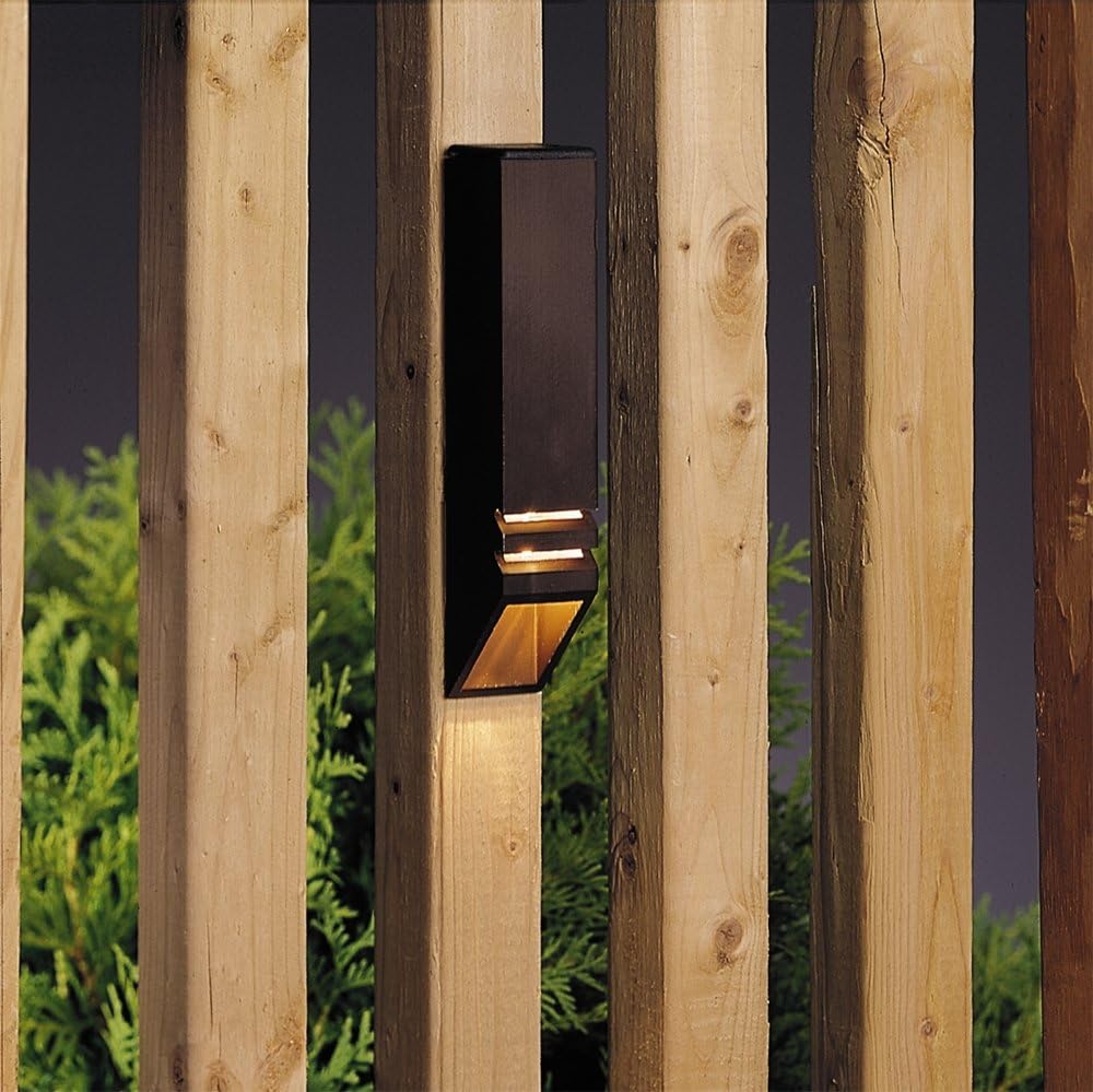 Kichler 15066AZT Deck Rail 1-Light 12V, Textured Architectural Bronze