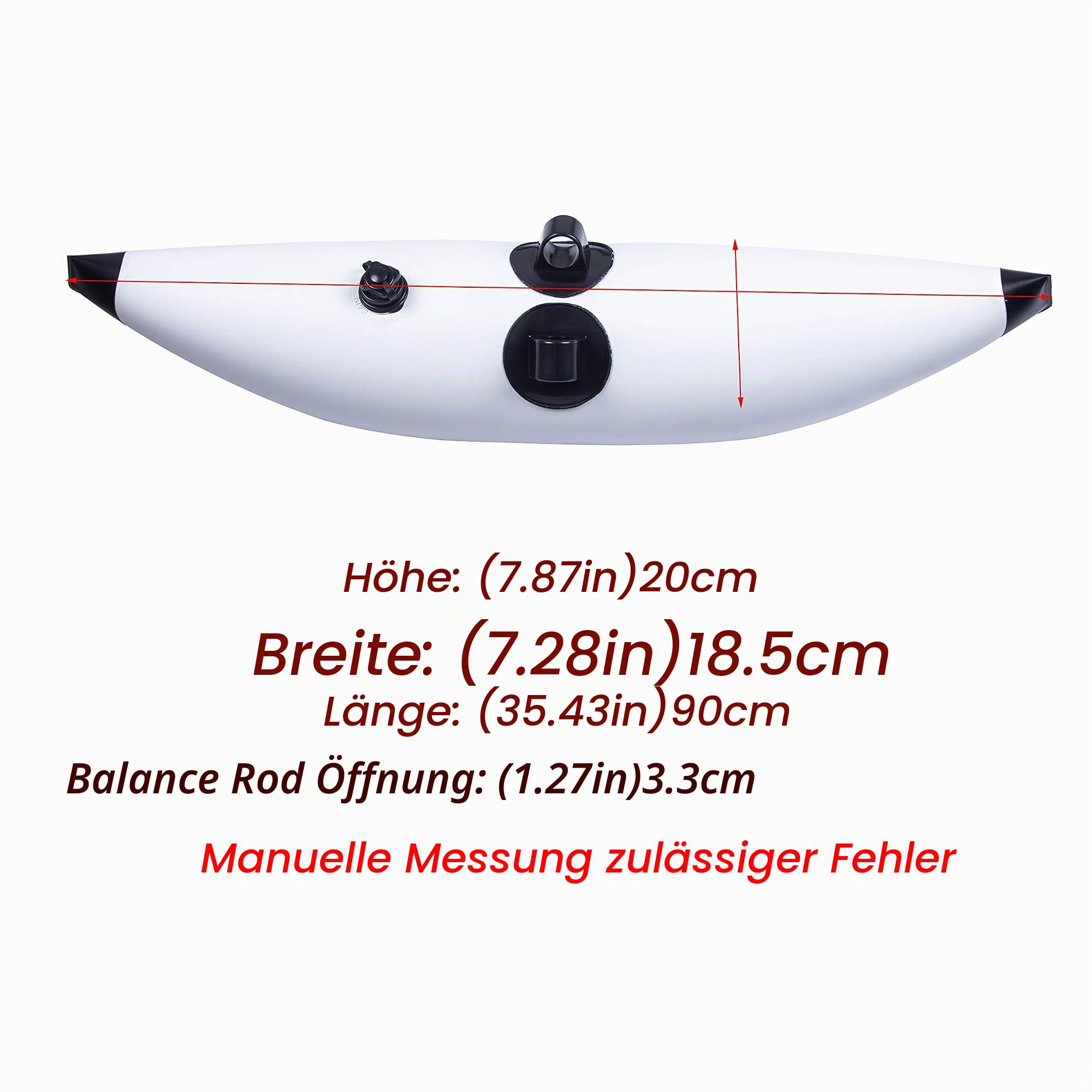 METER STAR 2Pcs Kayak Inflatable Outrigger Stabilisator WasserKayak schwimmt Buoy, Kayak einblasbaren Outrigger Canoe Standing Float Stabilizer