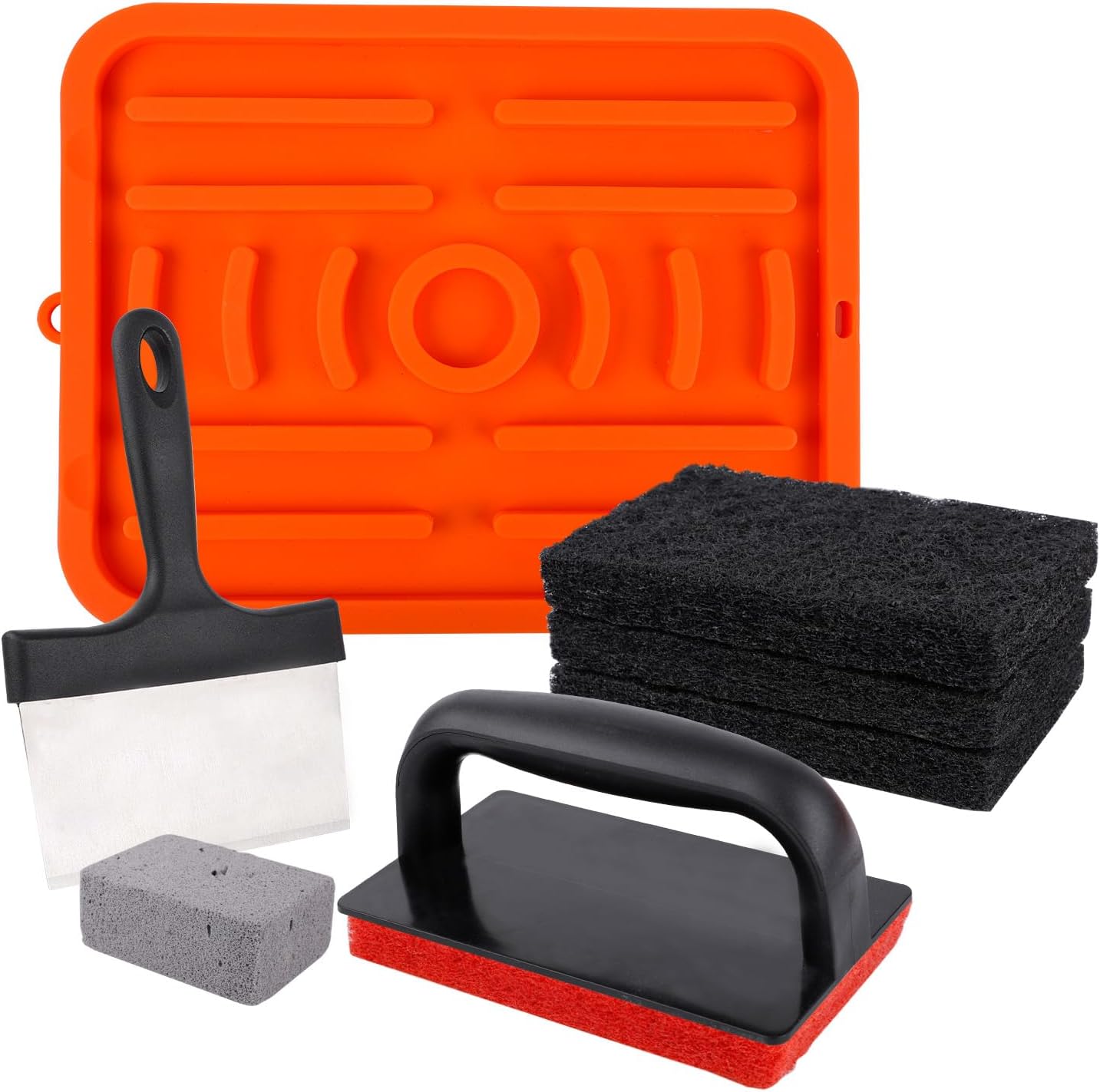 NQEUEPN Griddle Cleaning Kit for Blackstone, 8pcs Flat Top