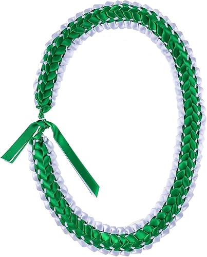 Miniatura 1 de Yunlly Cinta de graduación Leis Class of 2023 hecha a mano doble trenzado collar ajustable felicitaciones graduados dinero Leis para escuela