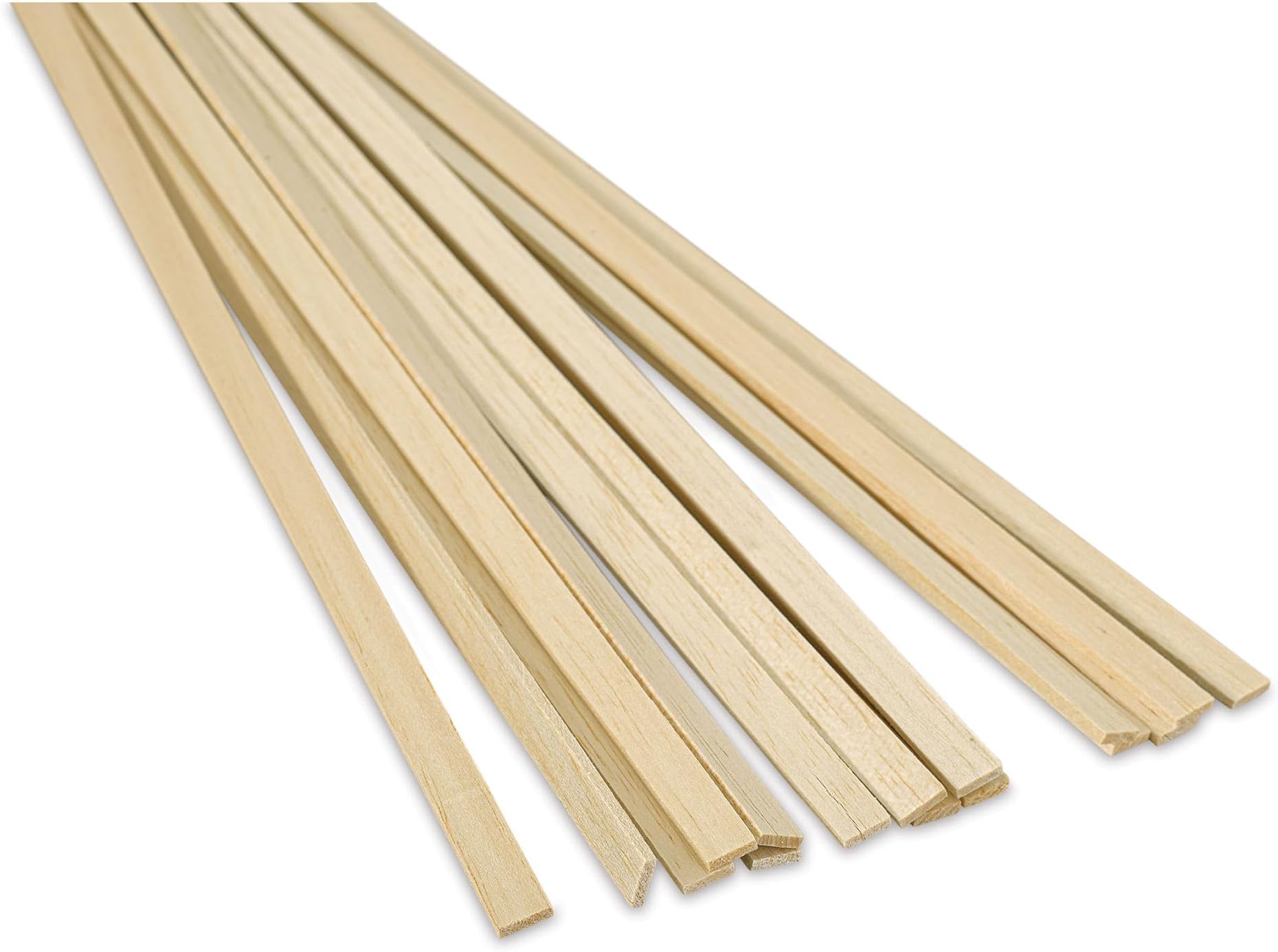 Balsa Wood 1/8 X 1/2 X 36in (10) - 1047 - Quantity is Listed in Parenthesis in Title