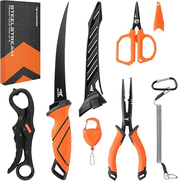 KastKing SteelStream 6pc Fishing Tool Kit: The All-in-One Saltwater Solution