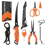 KastKing SteelStream 6pc Fishing Tool Kit, Fishing Gear
