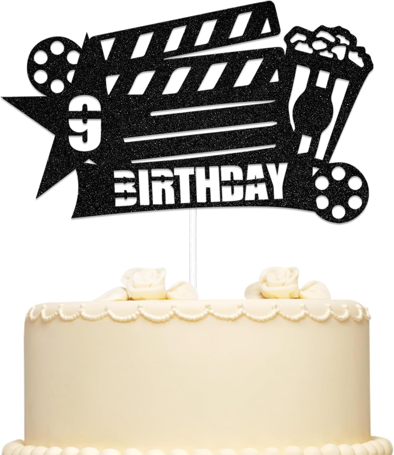 Amazon.com: Movie Cake Topper, Movie Birthday Party Decorations, Movie ...