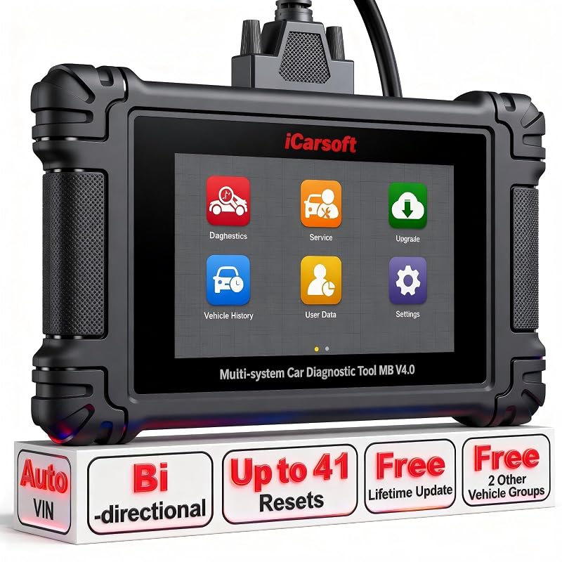 Scanner Automotivo iCarsoft MB V4.0 com Diagnóstico Bidirecional para Mercedes-Benz, Sprinter, Smart e Maybach