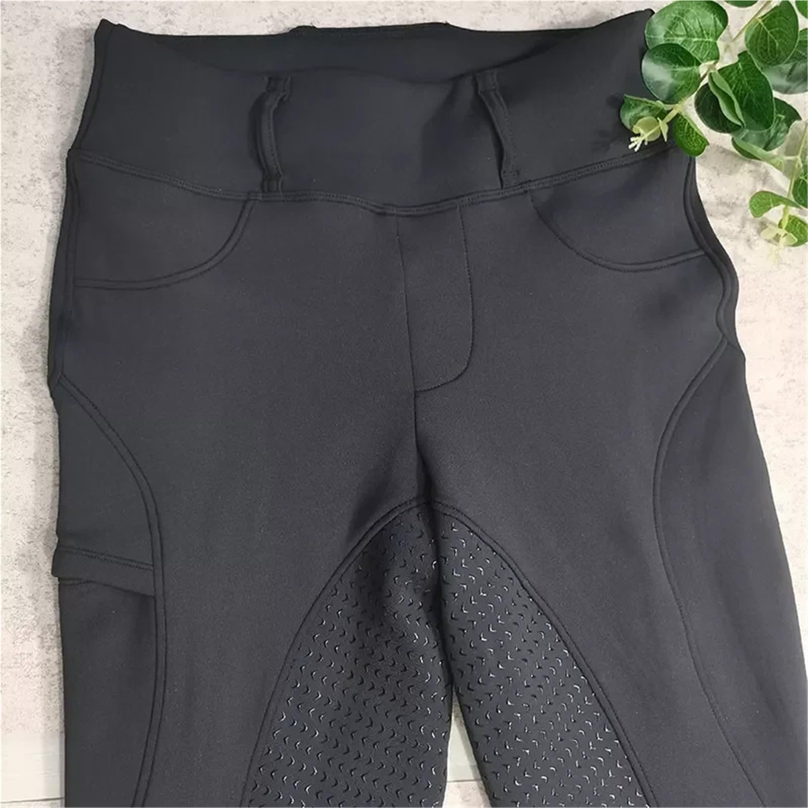 Mallas De EquitacióN Pantalones deportivos de equitación con asiento completo for mujer, mallas ecuestres, ropa invierno