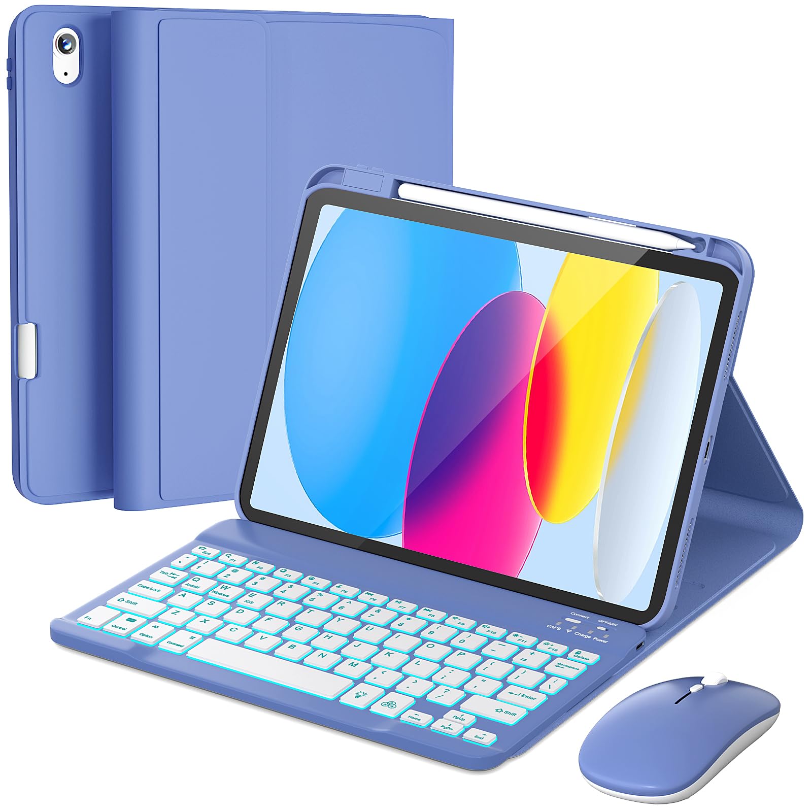 RAYMCRAFT for iPad 11th (A16)/10th Generation Keyboard Case &amp; Mouse Combo