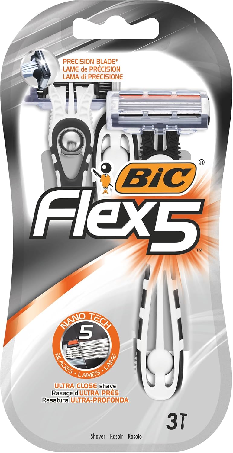 BIC Maquinilla Afeitar Desechable - 3 Cuchillas, 3 unidad, 1