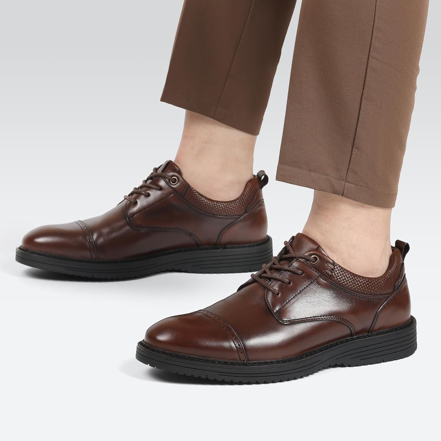Hantatop Sapato social masculino de couro genuíno com cadarço e bico de bico casual Oxford confortável para negócios, formal, Derby, para escritório, casamento, igreja em promoção! Veja a oferta e mais achadinhos de Sapatos 5 Hoje é o melhor dia para comprar Hantatop Sapato social masculino de couro genuíno com cadarço e bico de bico casual Oxford confortável para negócios, formal, Derby, para escritório, casamento, igreja com aquele preço maroto! Promoção! Aproveite a oferta! 5