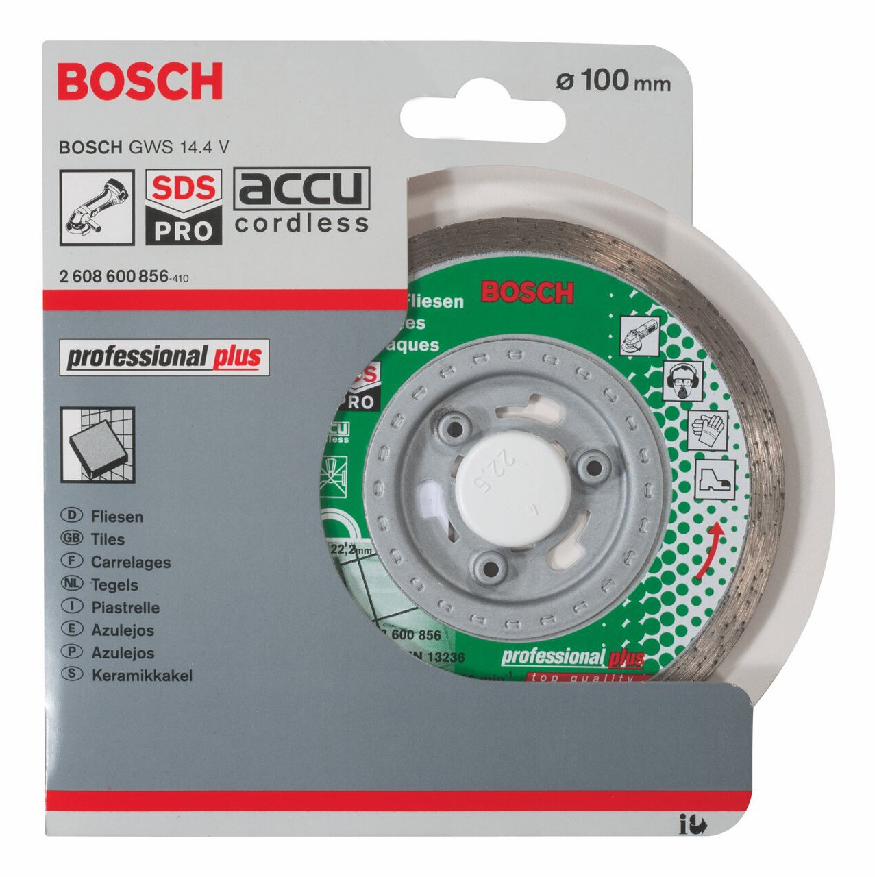 Bosch Diamantscheibe Für Akku-Winkelschleifer GWS 14,4 V – Hochwertiges Zubehör Zum Effizienten Arbeiten