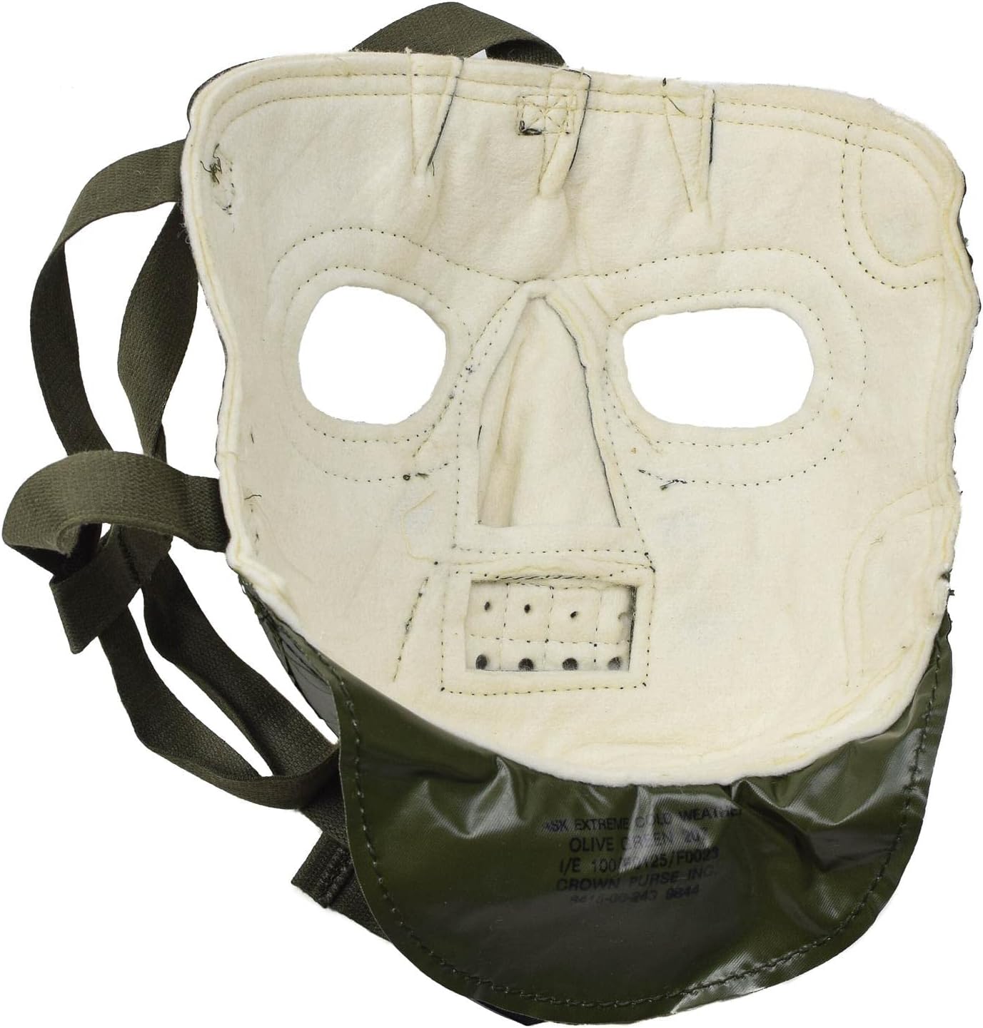 Genuine US Army Extreme Cold Weather Face Mask Military Green Winter Thermal