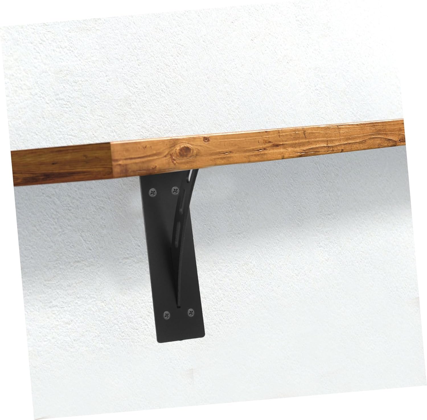 Heavy Duty Metal Shelf Bracket for Wall Mounting Adjustable Support Rack for Floating Shelves 2-Piece Set for Home and Office Use