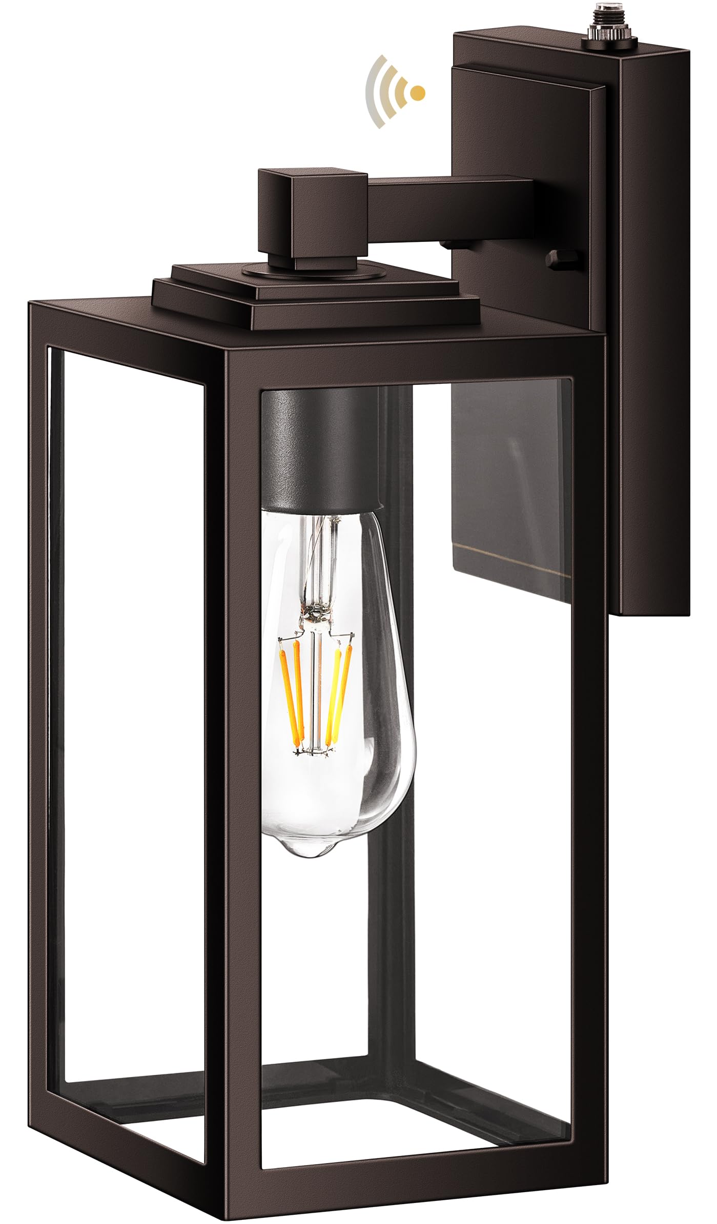 VIANIS Large Dusk to Dawn Porch Lights Outdoor, Oil Rubbed Bronze Exterior Light Fixture Wall Mount, Modern Outdoor Wall Sconce Lantern for Front Door, Outside Garage Lights for House Coach Patio