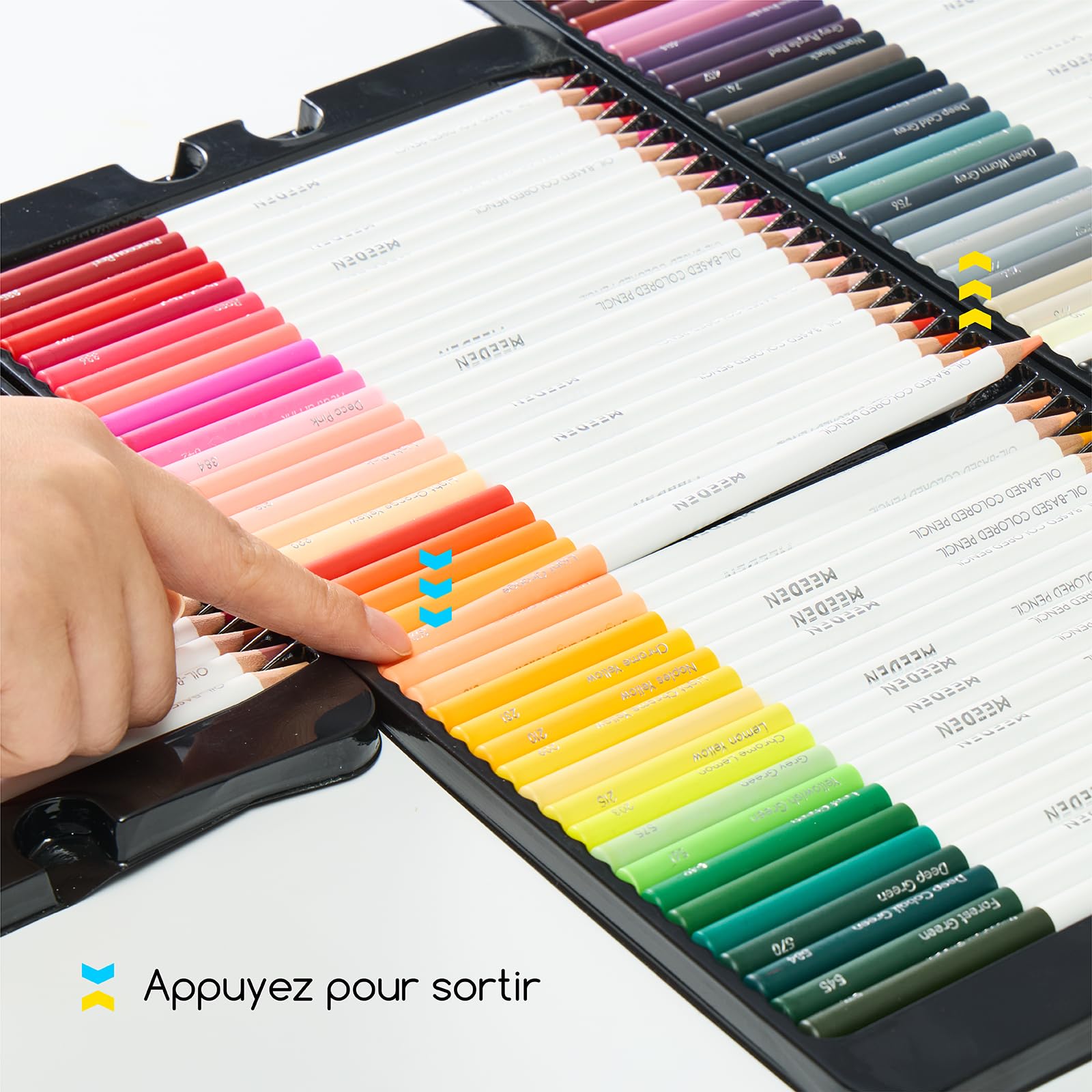 MEEDEN Lot de 72 Crayons de Couleur pour Artistes Adultes