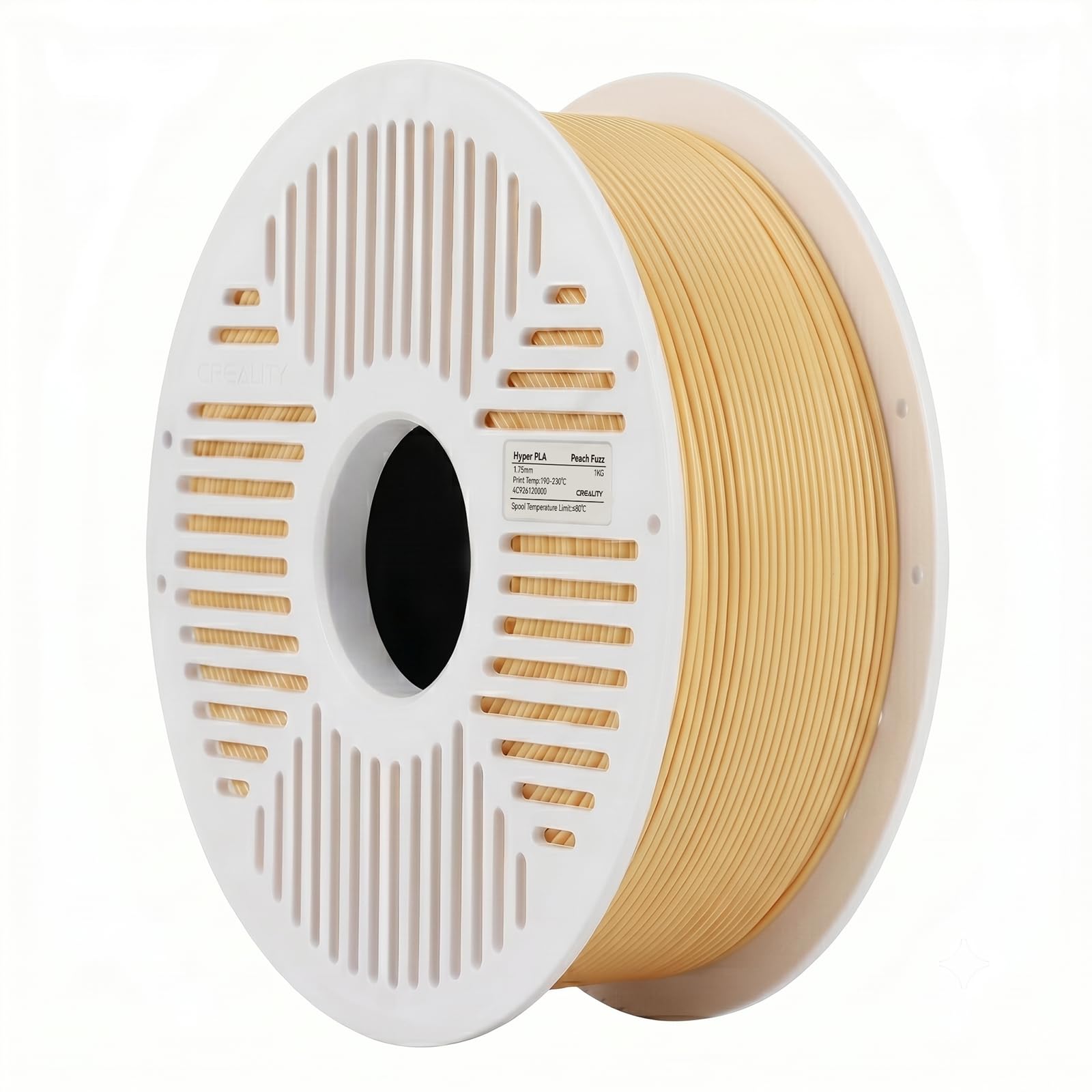 Creality Hyper PLA Filament RFID 1.75mm with Reusable Spool 1KG, High Speed Up to 600mm/s, Peach Pink, 1-Pack