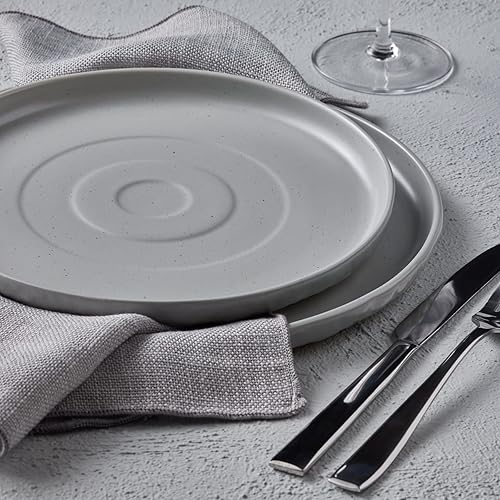 Miniatura 4 de Stone by Mercer Project SHOSAI - Juego de vajilla de gres de 32 piezas color gris moteado