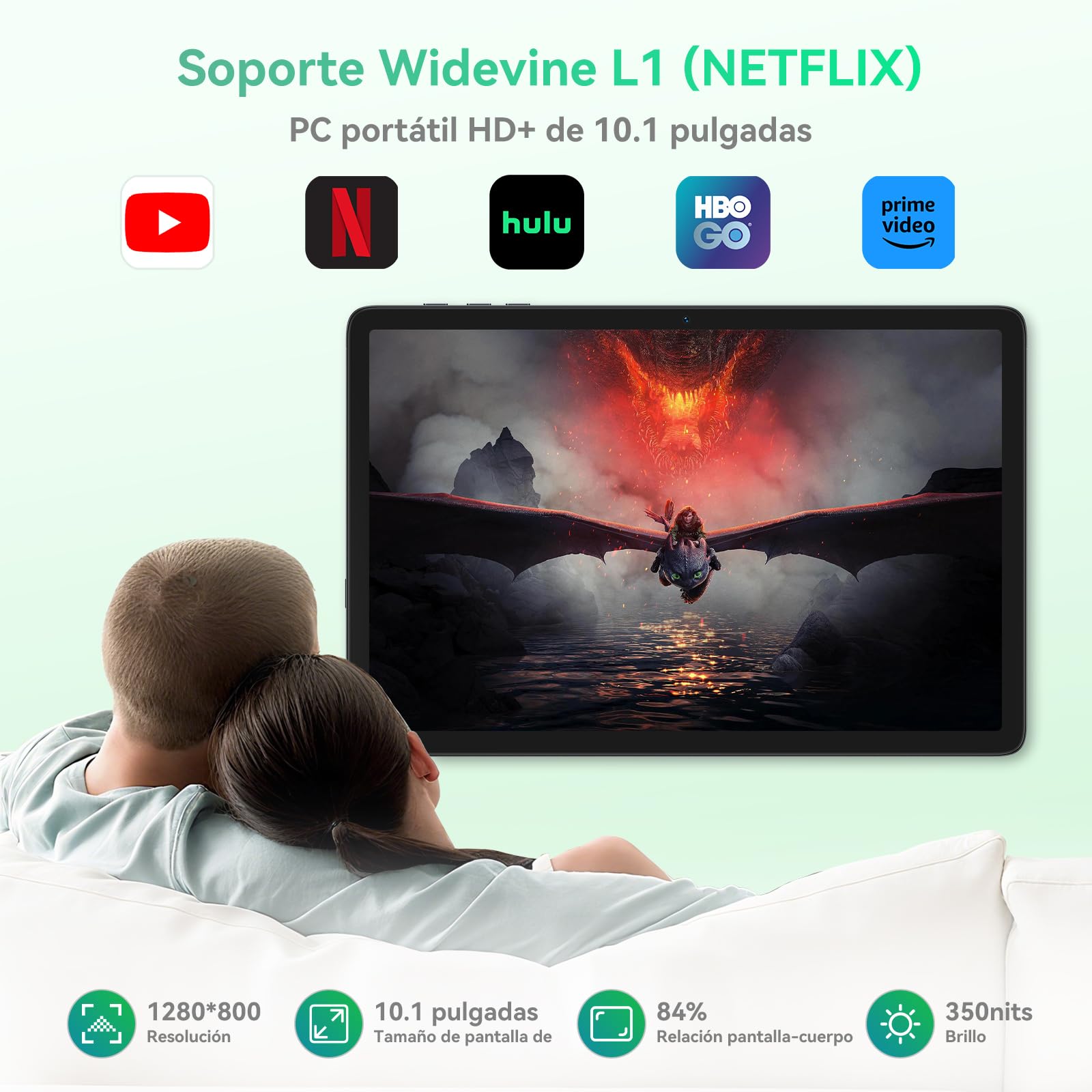 BESTTAB T20 Tableta 10 Pulgadas Android 15 con Teclado, 24 GB RAM + 256 GB ROM(2TB TF), Batería 5000 mAh, 10W, Ocho Núcleos, Widevine L1, WiFi 5G/GMS, Tablet con Lápiz, Ratón y Funda