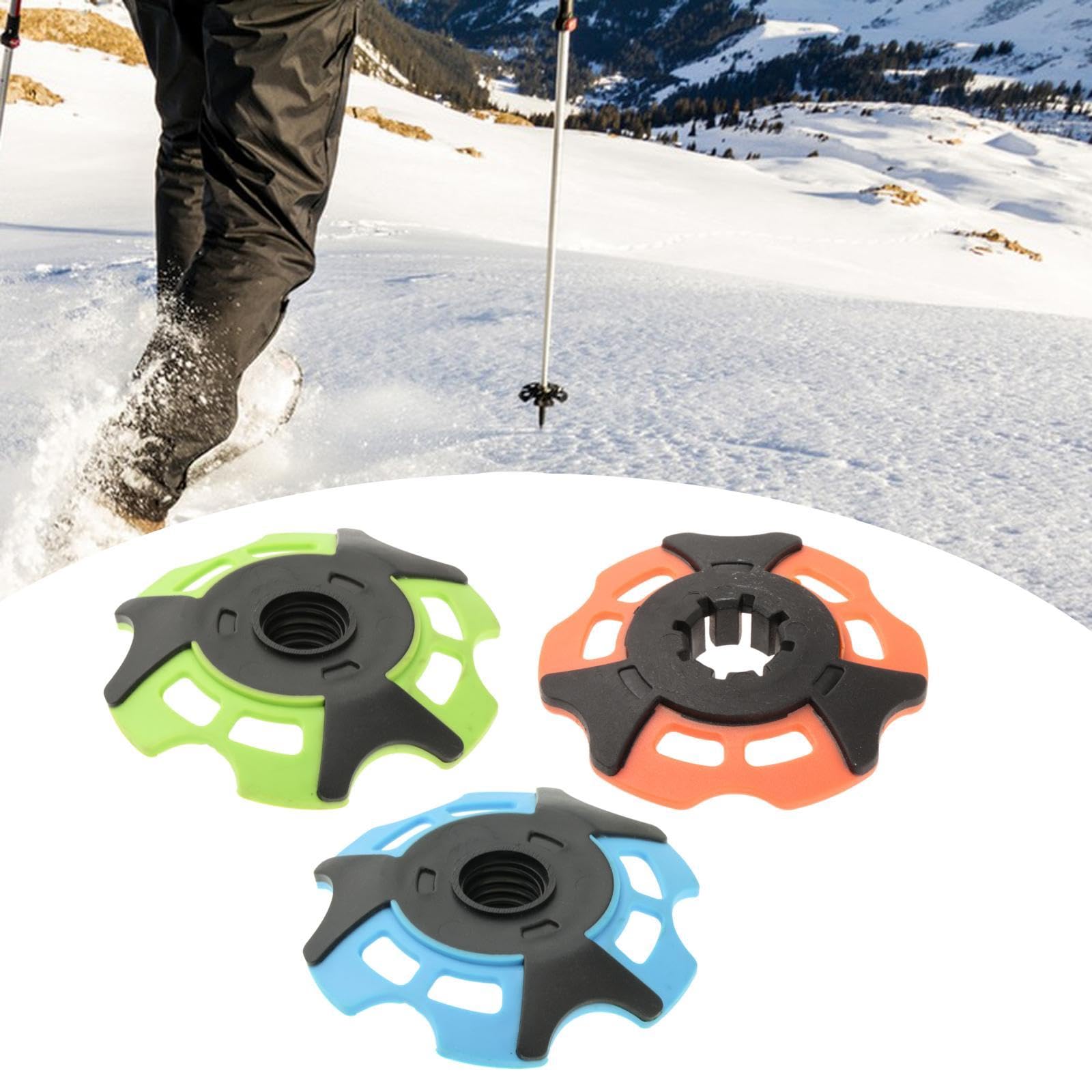 SECRET DESIRE Trekking Pole Snowflake Basket Hiking Poles for Trekking Outdoor Backpacking Green-image-18
