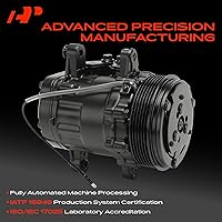 Vista 4 de A-Premium Compatible con Sanden SD-7 6PK, Compresor Universal de Aire Acondicionado con Embrague, Correa Serpentina de 6 Ranuras