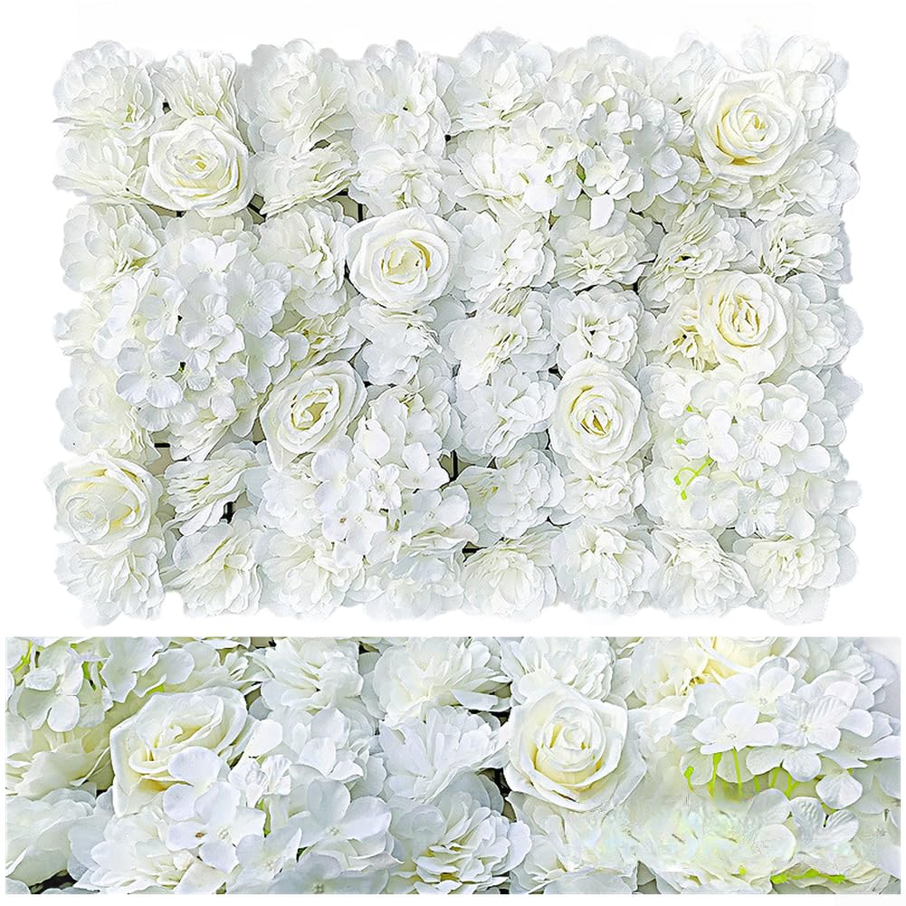 Panneau de fleurs artificielles pour décoration murale et fond de studio photo