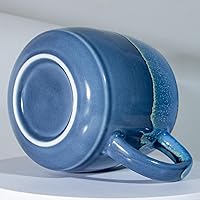 Vista 4 de Large Ceramic Coffee Mugs, 20 Oz Oversized Pottery Coffee Mugs Handmade,Big Stoneware Tea Cups for Office and Home(Grey)