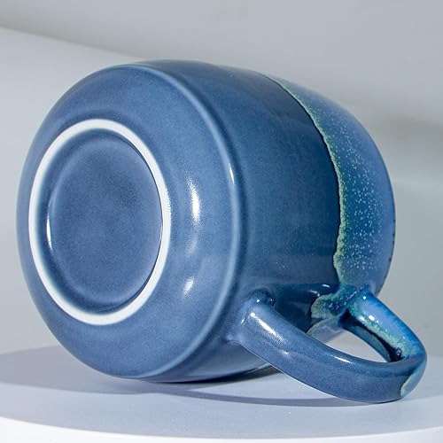 Miniatura 4 de Tazas de café grandes de cerámica, tazas de café de cerámica de gran tamaño de 20 onzas, hechas a mano, tazas de té grandes de cerámica para oficina