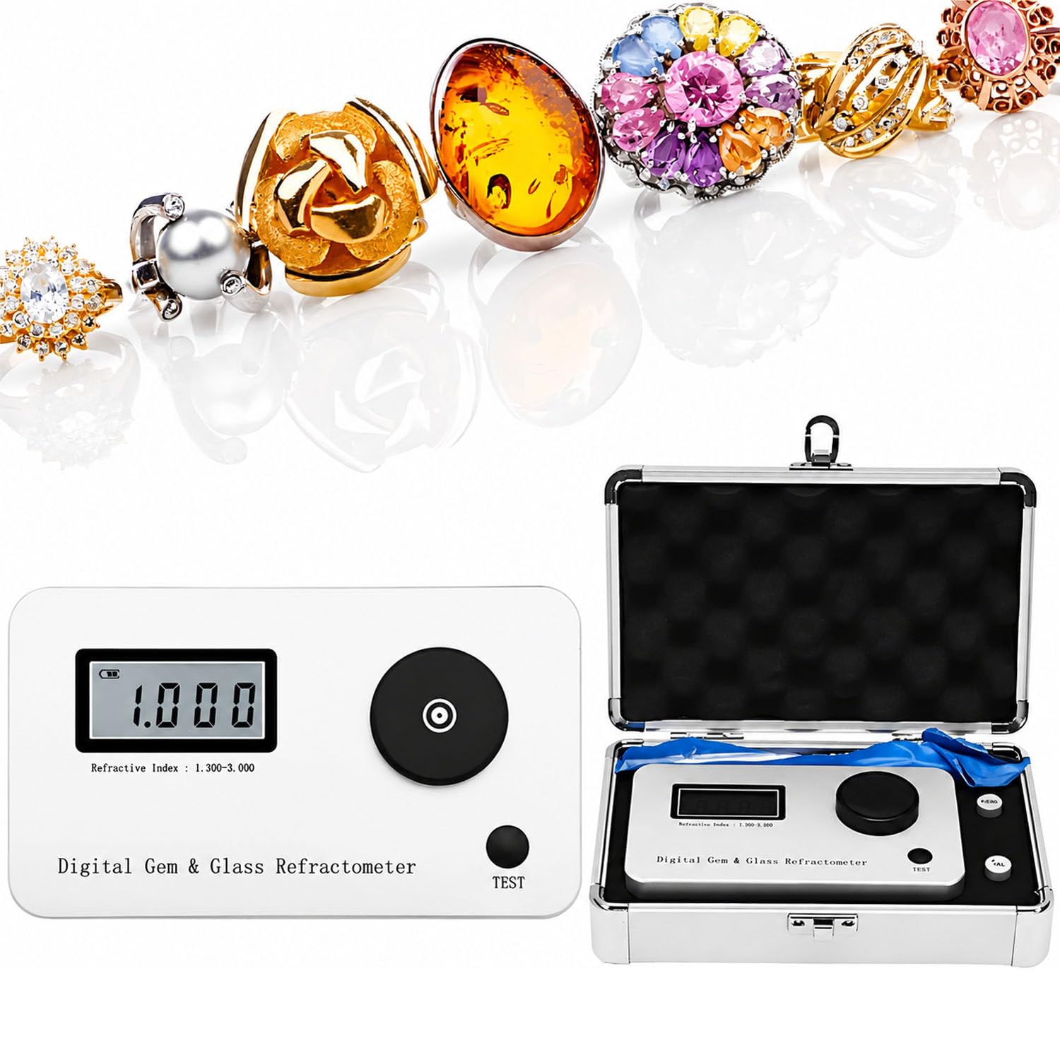 COAKUE Digital Gemstone Refractometer, Refractometer Jewelry