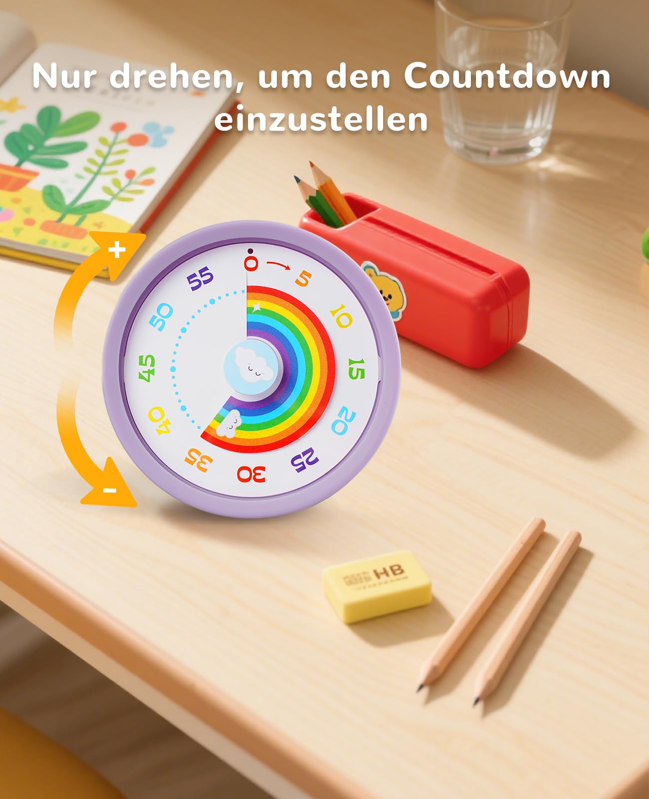 Visueller Timer für Kinder, 60-Minuten Countdown Timer – Ansicht 4