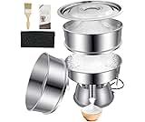 Sidasu Automatic Powder Sifter Machine 10 Mesh 60 Mesh Automatic Sieve Shaker Vibrating Machine 110V Stainless Steel Sieve Shaker Machine with 2 Screens,Sieve Shaker Machine for Flour Powders