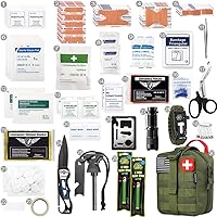 Vista 3 de EVERLIT Kit de supervivencia de 250 piezas de primeros auxilios IFAK EMT Molle Kit de supervivencia para equipos al aire libre, kits de emergencia