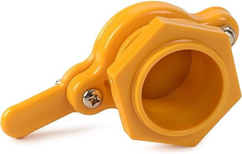 Miniatura 6 de BeeCastle Paquete de 2 puertas de miel duraderas para extractor, grifo extractor de miel, equipo de apicultura (color amarillo claro)