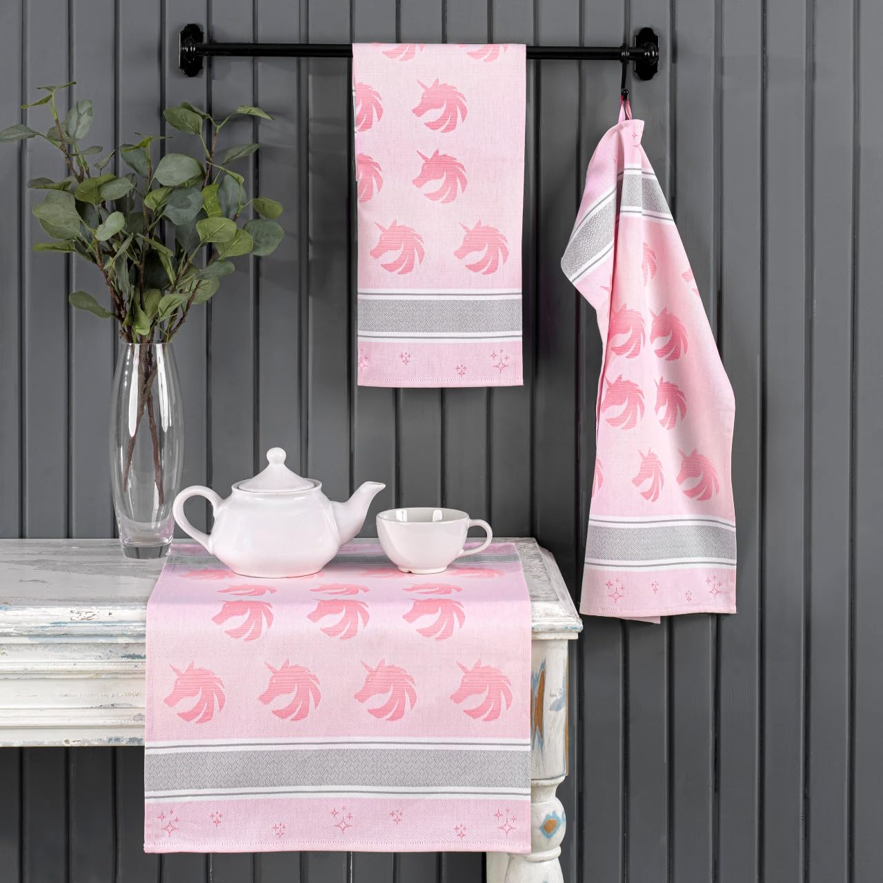 Set de 5 torchons dans un coffret cadeau, 100% coton, 45x65 Set de 5 torchons dans un coffret cadeau, 100% coton, 45x65