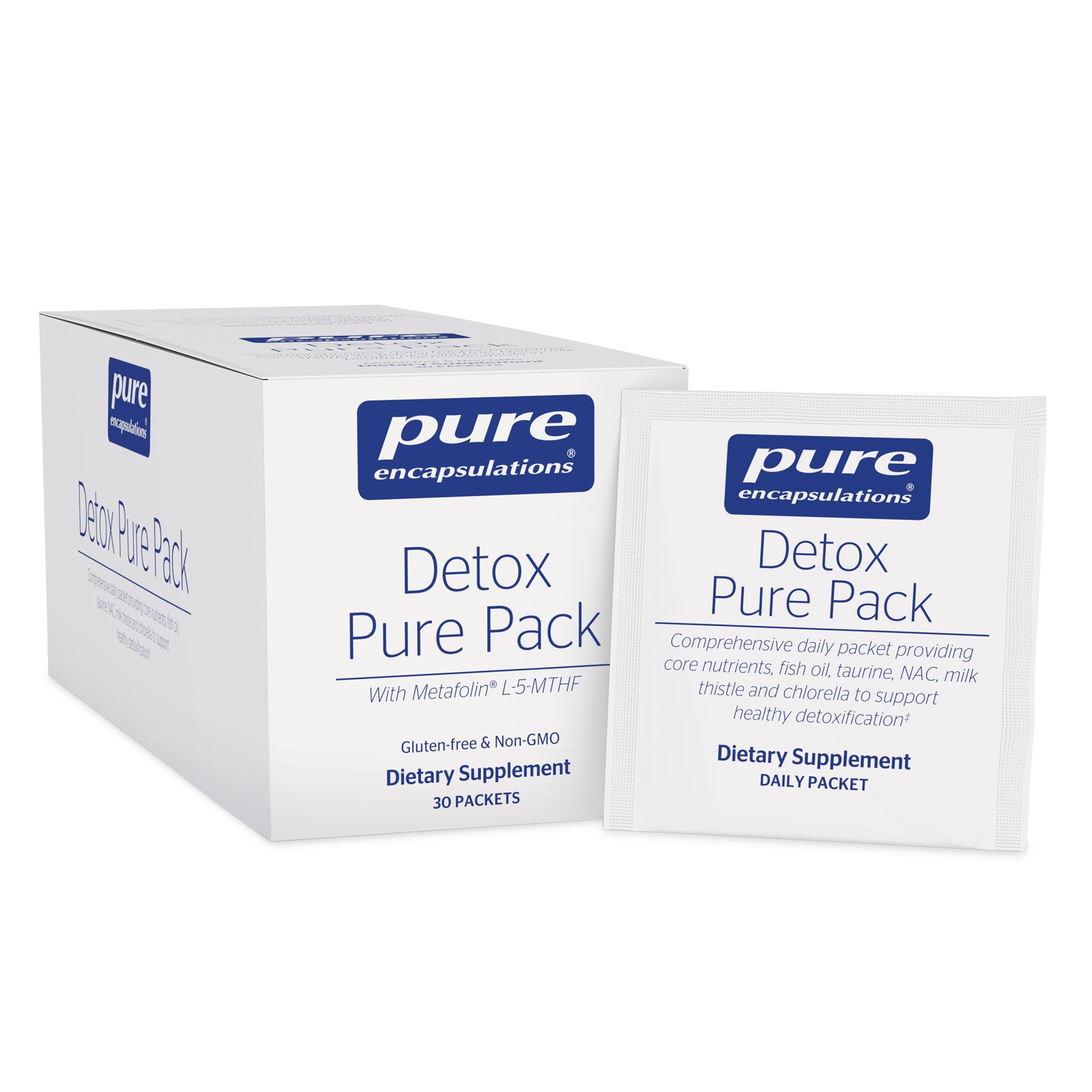 Pure Encapsulations Detox Pure Pack | Daily Packet With Metafolin L-5|MTHF | 30 Packets