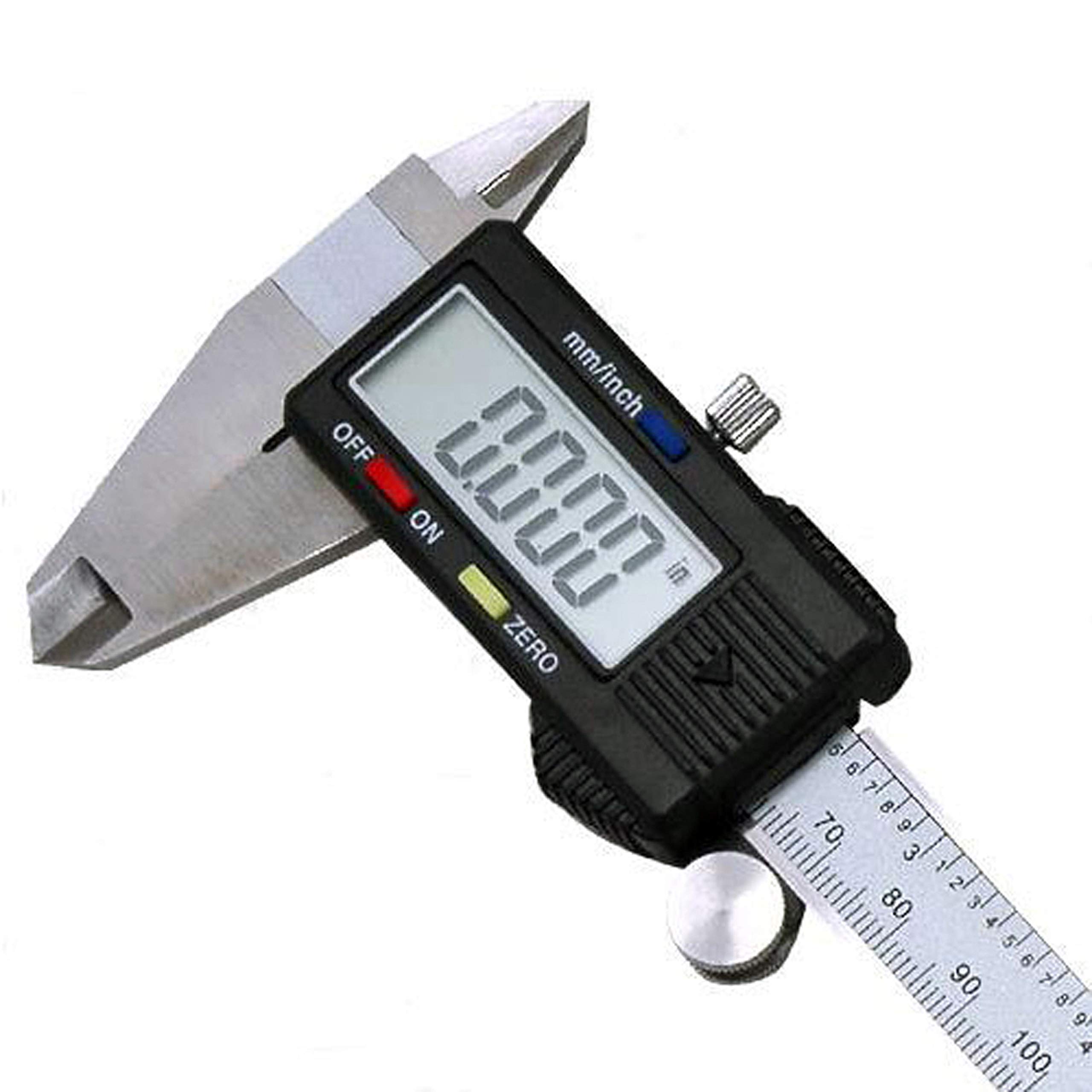 Digital Vernier Calipers 150mm Stainless Steel, Electronic Measuring Caliper with LCD Screen, mm/Inch/Fraction, Inside Outside Depth Step Measurements, Splash Resistant with Case — view 6