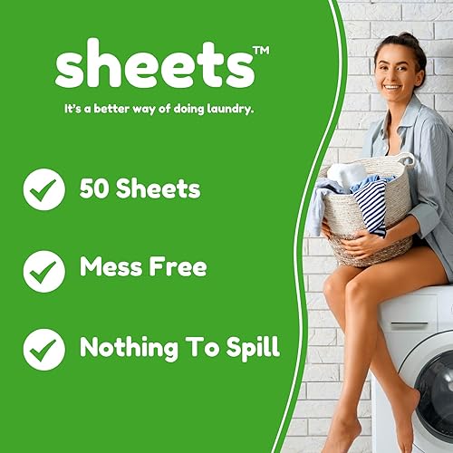 Miniatura 7 de Sheets Laundry Club Sábanas de detergente para ropa sábanas de lavandería y secadora libres y transparentes