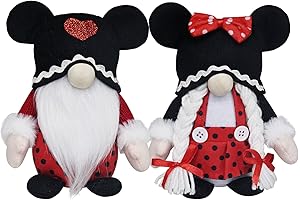 Heartfelt Valentine's Treat: Plush Mickey Mouse Gnomes