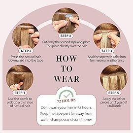 Sunya Tape in Hair Extensions Human Hair 14 inches Silky Straight Remy Human Hair Seamless Skin Weft Hair Extensions Tape in 14 inches 4 Chocolate Brown 40 Gram 20Pcs/Pack Thick Hair