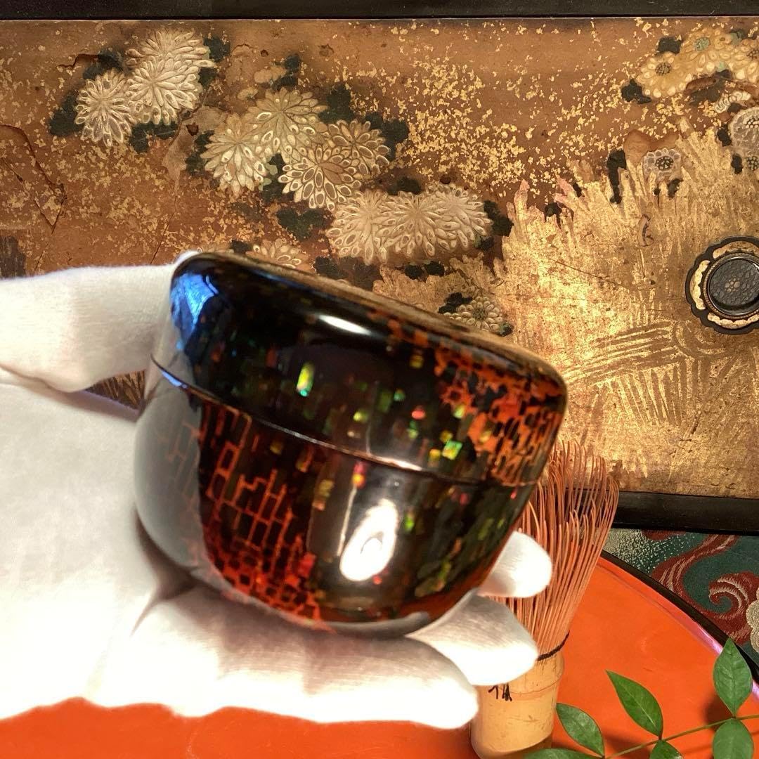 A898 茶道具　棗　『大蔵』　螺鈿細工　研ぎ出し A898 茶道具 棗 『大蔵』 螺鈿細工 研ぎ出し 茶道具 棗 大蔵 螺鈿細工