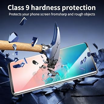 3-Pack Screen Protector for Samsung Galaxy S10, 3D Curved Edge, High Transparent 9H Hardness, Anti-Scratch, Bubble-Free Installation