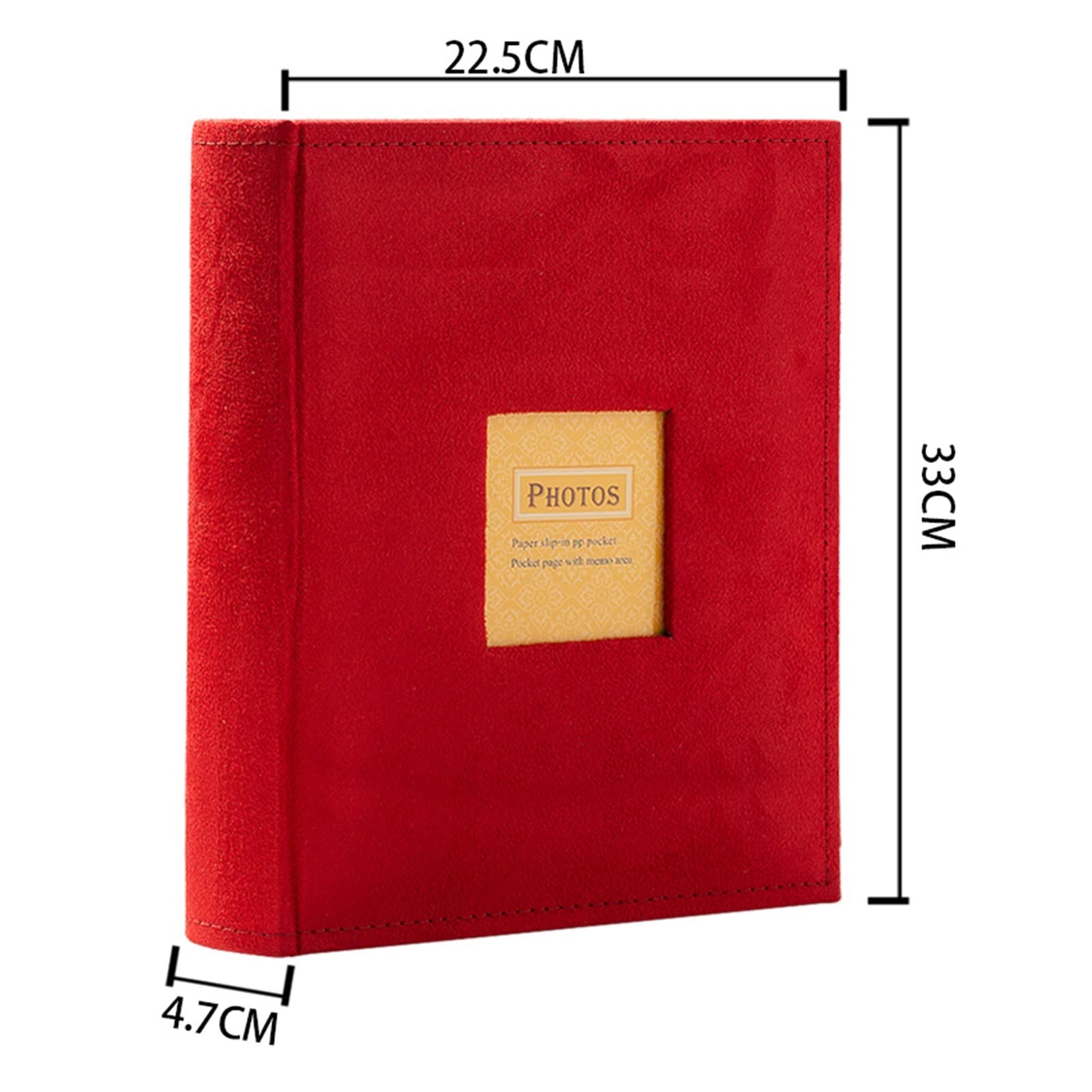 Album Photo DIY Album Photo Scrapbook Photo Album 50 Pages 300 Photos 300 Photos Référencier Croissance de l'album Flanel Cover Memory Notebook Album Photo Scrapbooking (Color : Oranje)