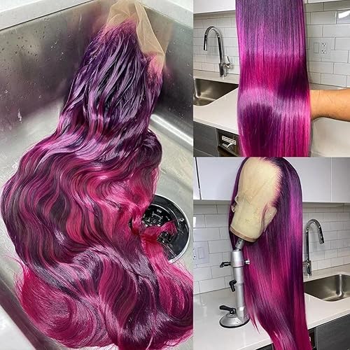 Miniatura 4 de Ice Pear Pelucas de cabello humano brasileño lacio con encaje frontal de 13 x 6 pulgadas, 13 x 6 pulgadas, prearrancadas, para mujeres negras,