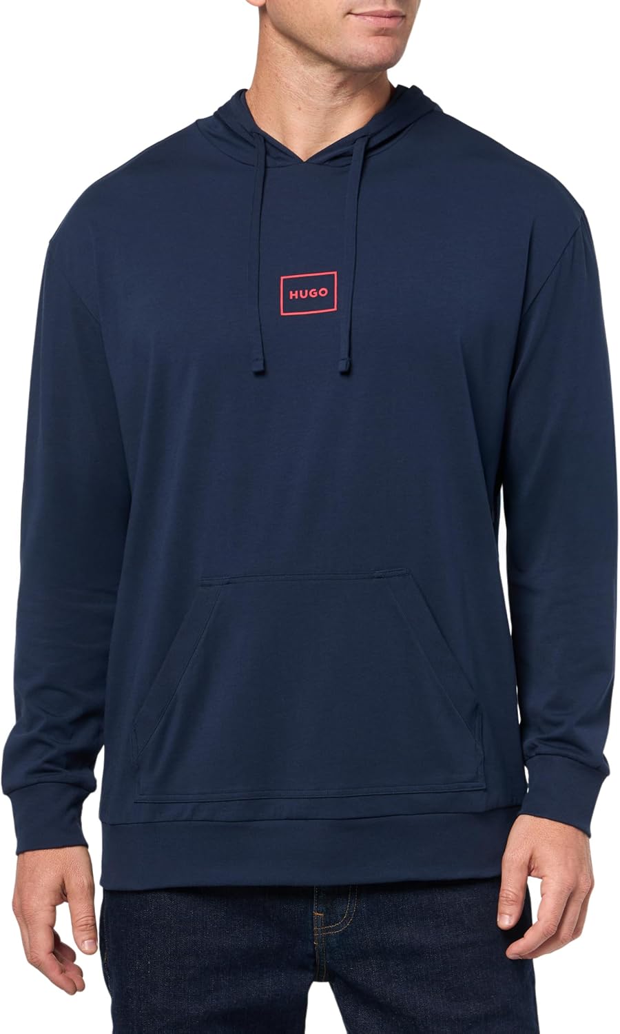 HUGO Men's Logo Outline Hooded Sweatshirt
