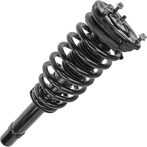 Miniatura 285 de TRQ Kit de suspensión delantera, conjunto de amortiguadores y resortes, barra estabilizadora, enlace estabilizador compatible con Chevrolet