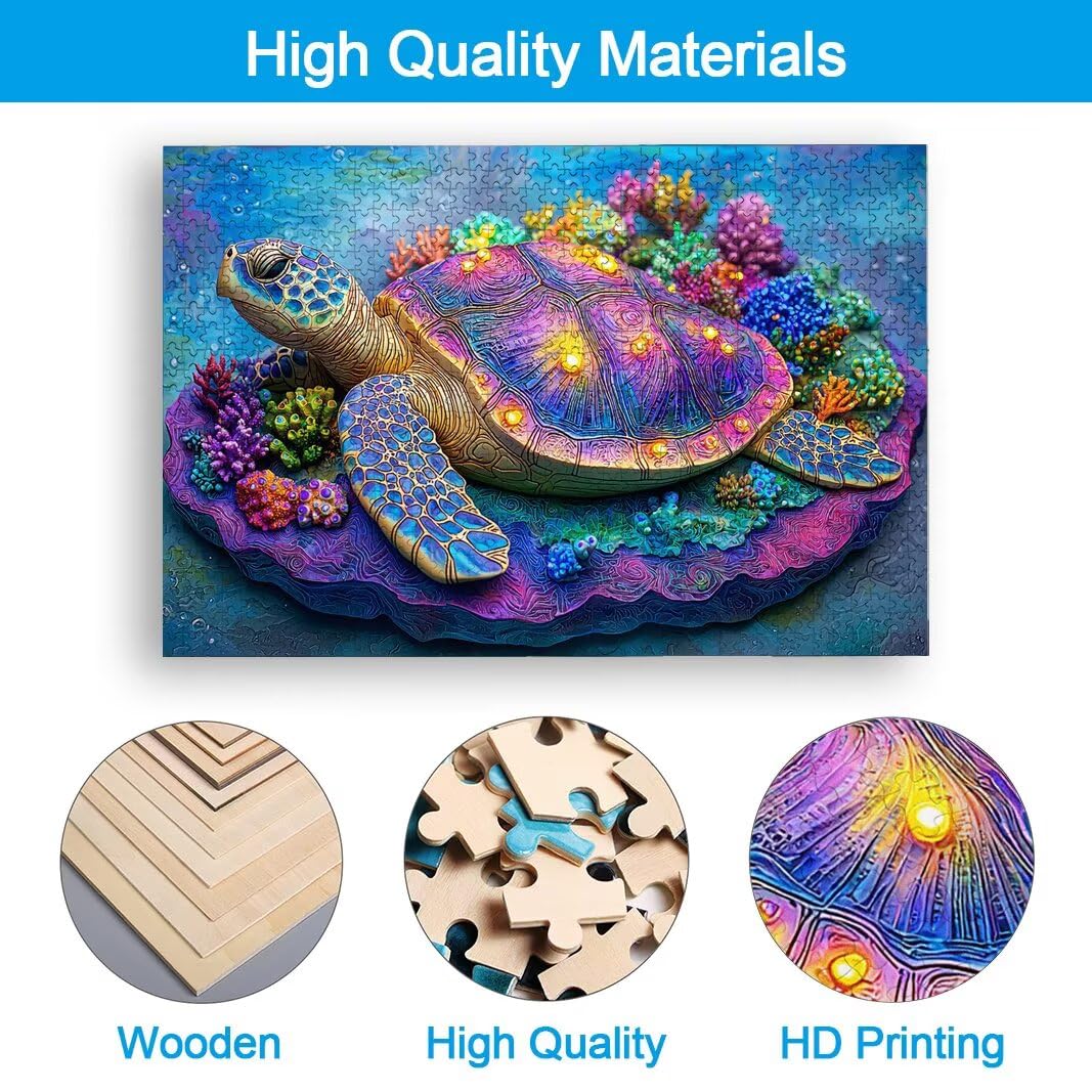 Puzzle 1500 Pièces Adultes, Puzzle 1500 Pieces Tortue de Mer, Cadeau -2926