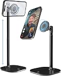 Cooper MagStand, ajustable iPhone Pour le bureau & Support de téléphone magnétique Tall pour bureau compatible avec MagSafe, Trépied magnétique de support pour iPhone 17 Pro Max 16-12 Plus (Noir)