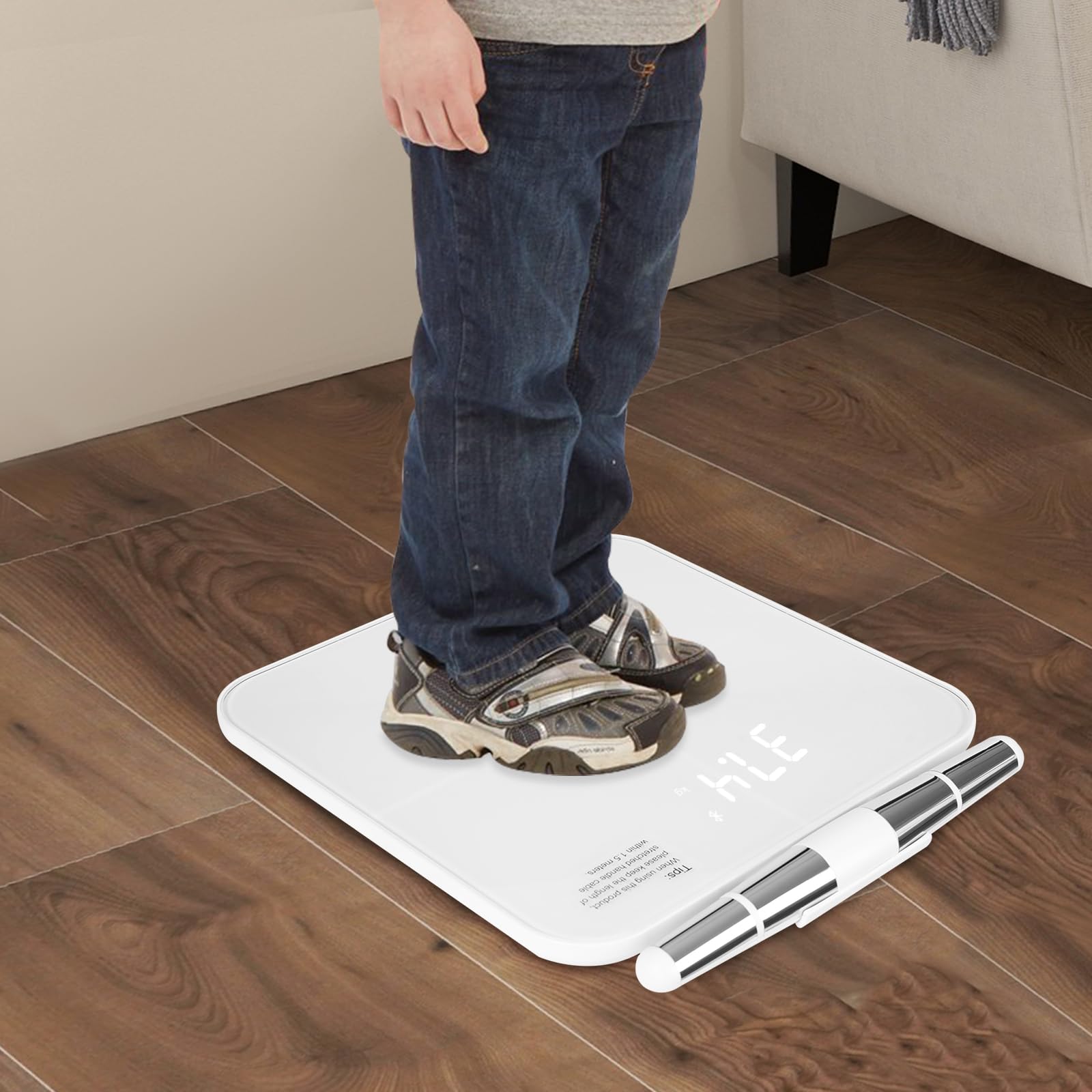Körperfettwaage Personenwaage Körperanalysewaage Bluetooth 8 Elektroden Körperwaage Handsensor APP Körperwaage 25 Daten BMI Gewicht Muskel Fett Analyse Multi User 8 Profile Zuhause Büro Fitnessstudio