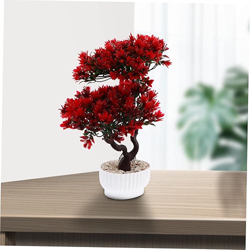 Miniatura 6 de 1 maceta de pino de bienvenida, para interiores, eneldo verde, planta en maceta, árbol sintético, bonsái, árboles artificiales, árbol bonsái, árbol