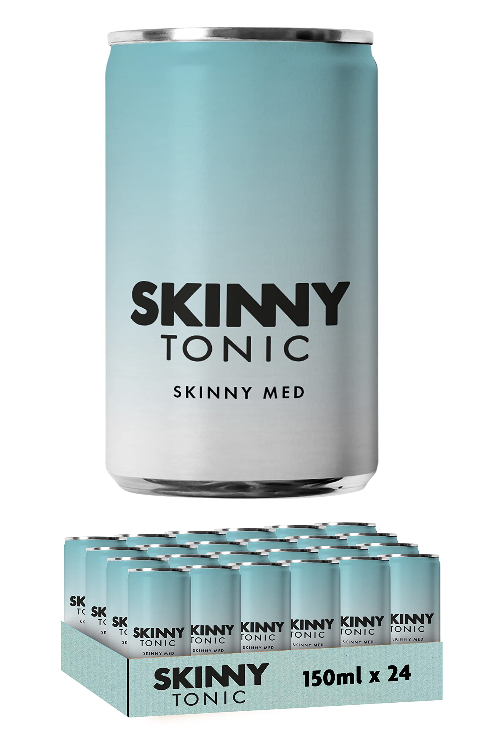 Skinny Tonic - Skinny Med Tonic Water | 1kcal, 0 carbs | 24 x 150ml Cans